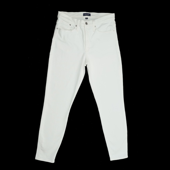 JCREW Size 31 9" Mid-Rise Toothpick Jeans in White - $128 B3584 - Picture 2 of 5